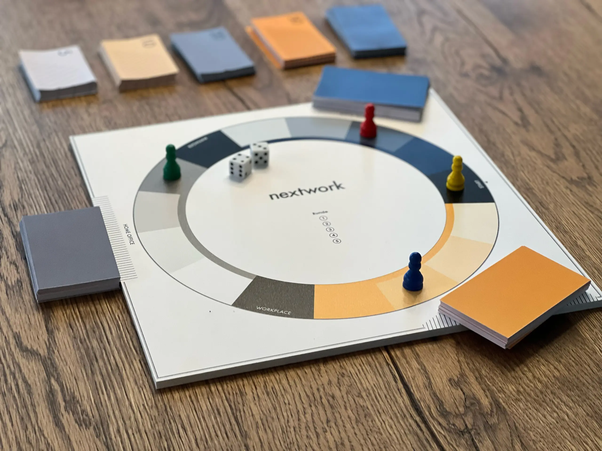 Next Work Spielbrett zur spielerischen Teamreflexion über neue Arbeitsformen