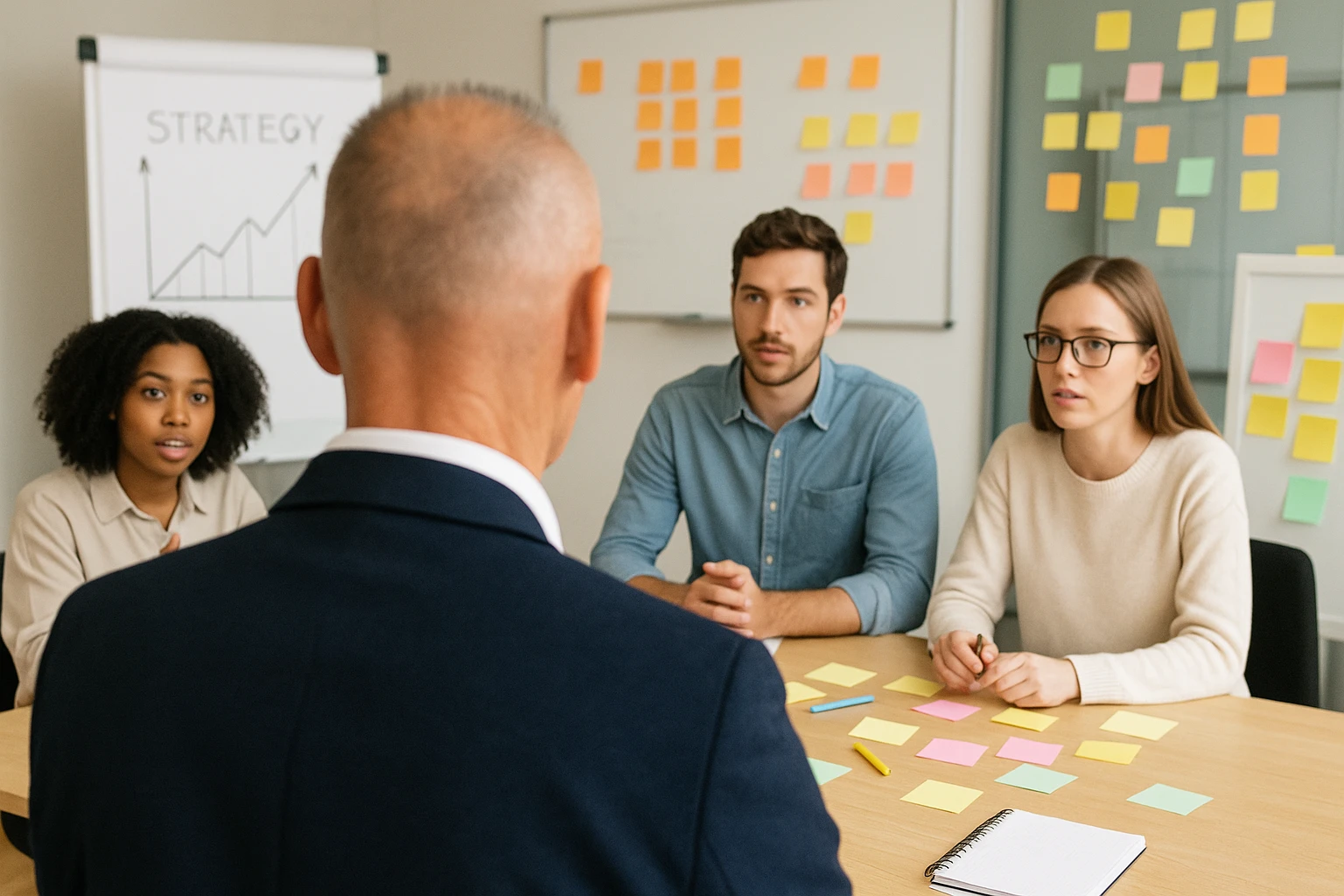 Michael Weiss in einem Strategie-Workshop mit Team – Organisationsentwicklung & Transformationsberatung